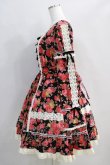 画像2: Angelic Pretty / バラ柄コーデュロイワンピース（旧タグ） Free ブラック H-24-08-23-005-AP-OP-NS-ZH (2)