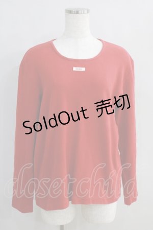 画像: PINK HOUSE / ロゴTシャツ L レッド H-24-08-23-048-LO-TS-NS-ZH