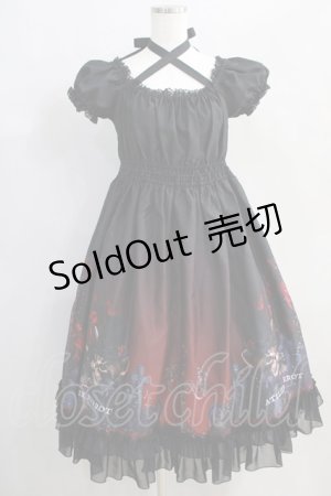 画像: ATELIER PIERROT / Rose Gardenドレス  ダークレッド H-24-08-25-001-EL-OP-KB-ZH