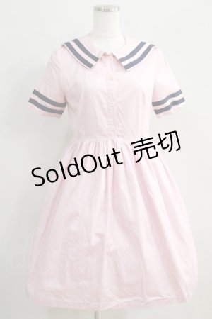 画像: MILK / Sailorワンピース  ピンク H-24-08-25-006-ML-OP-KB-ZH