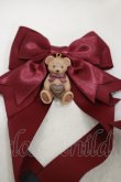 画像2: Amavel / Heart Bear Chocolateリボンバレッタ  ボルドー H-24-08-26-008-CA-AC-NS-ZH (2)