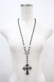 画像2: KILL STAR / Say Your Prayers Rosary Necklace  シルバー H-24-08-28-1015-SL-AC-KB-ZH (2)