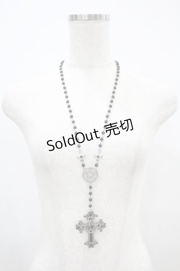 画像2: KILL STAR / Say Your Prayers Rosary Necklace  シルバー H-24-08-28-1015-SL-AC-KB-ZH (2)