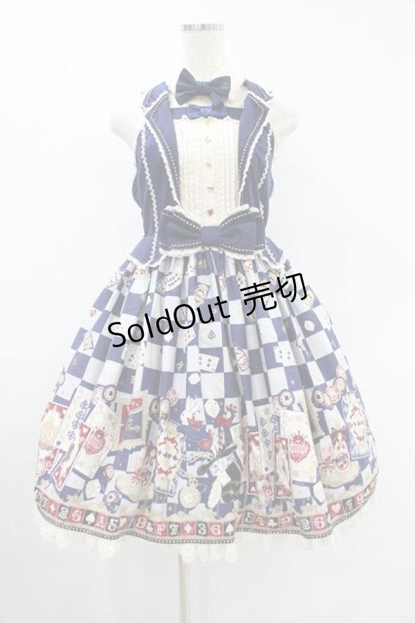 画像1: Angelic Pretty / Magical Night Theaterジャンパースカート Free ネイビー H-24-08-28-018-AP-OP-NS-ZH (1)