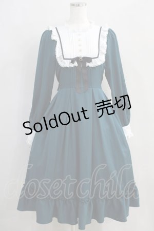 画像: Amavel / Antique Chicスクエアヨークロングワンピース Free グリーン H-24-08-29-028-CA-OP-NS-ZH