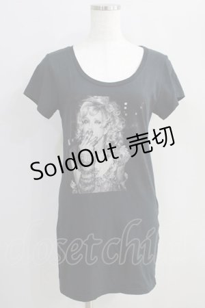 画像: HYSTERIC GLAMOUR / COURTNEY LOVE Tシャツ  黒 H-24-08-30-041-PU-TO-KB-ZH