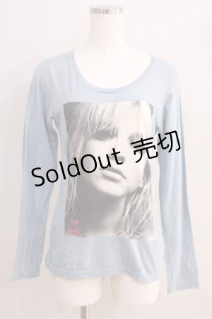 画像: HYSTERIC GLAMOUR / COURTNEY LOVE LONG Tシャツ  サックス H-24-08-30-042-PU-TO-KB-ZH