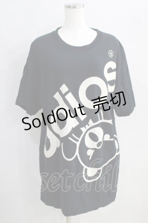 画像: HYSTERIC GLAMOUR / BIG ADIOS BEAR オーバーサイズTシャツ  黒 H-24-08-30-067-PU-TO-KB-ZH