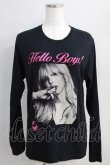 画像1: HYSTERIC GLAMOUR / COURTNEY LOVE HELLO BOYS LONG T  黒 H-24-08-30-070-PU-TO-KB-ZH (1)