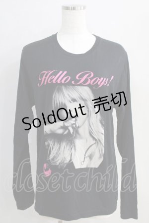 画像: HYSTERIC GLAMOUR / COURTNEY LOVE HELLO BOYS LONG T  黒 H-24-08-30-070-PU-TO-KB-ZH