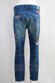 画像3: HYSTERIC GLAMOUR / CLASSIC PATCH BIKER DENIMスリムパンツ M ブルー H-24-08-30-023-PU-PA-KB-ZH (3)