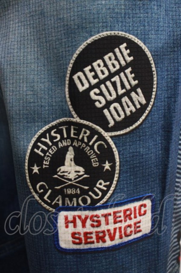 画像4: HYSTERIC GLAMOUR / CLASSIC PATCH BIKER DENIMスリムパンツ M ブルー H-24-08-30-023-PU-PA-KB-ZH (4)