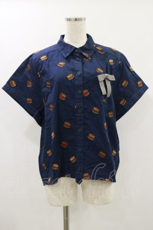 画像: Candy Stripper / BURGER SHIRTS  ネイビー H-24-09-01-074-PU-BL-KB-ZT053