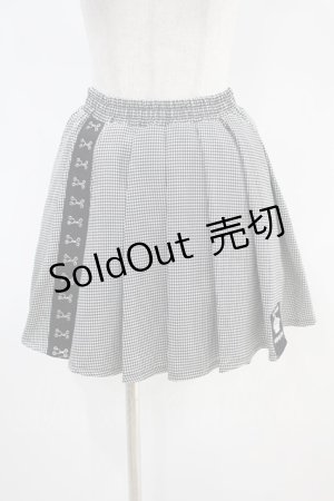 画像: NieR Clothing / 千鳥柄MINI SKIRT  黒 H-24-09-03-1040-PU-SK-KB-ZH