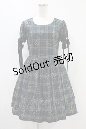 画像: MILK / Rock me dress  グリーンチェック×スター H-24-09-03-1026-ML-OP-KB-ZH