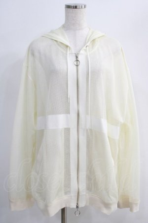 画像: MILKBOY / MESH ZIP UP HOODIE  アイボリー H-24-09-04-024-MB-JA-KB-ZH