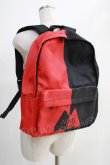 画像1: NieR Clothing / TWO-TONE BACKPACK  黒×赤 H-24-09-04-056-PU-BG-KB-ZH (1)