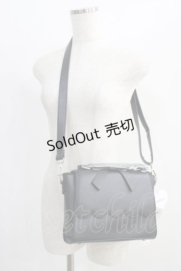 画像1: Ank Rouge / スカラップ3WAY BAG  ブラック H-24-09-09-008-CA-BG-NS-ZH (1)