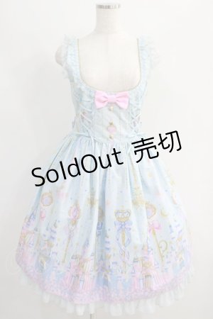 画像: Angelic Pretty / Magic Princessラウンドジャンパースカート Free サックス H-24-09-10-005-AP-OP-NS-ZH