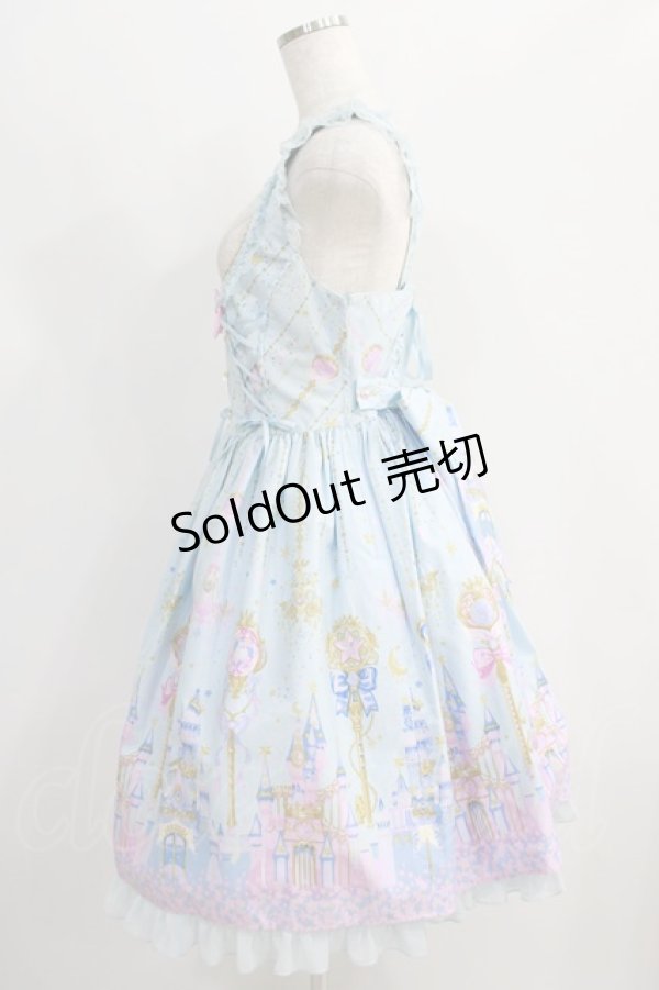 画像2: Angelic Pretty / Magic Princessラウンドジャンパースカート Free サックス H-24-09-10-005-AP-OP-NS-ZH (2)