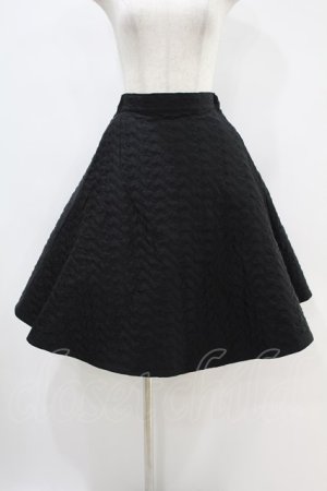 画像: Candy Stripper / HEART QUILT SKIRT 1 黒 H-24-09-10-1029-PU-SK-KB-ZH