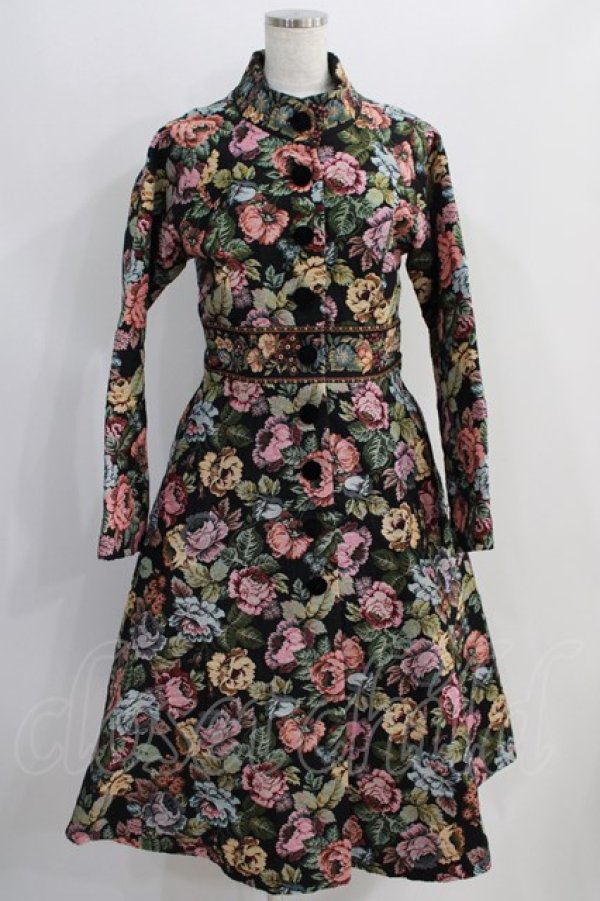 画像1: Juliette et Justine / La Sculpture de la Rose Coat 2 ブラック H-24-09-11-1052-CL-CO-NS-ZH (1)