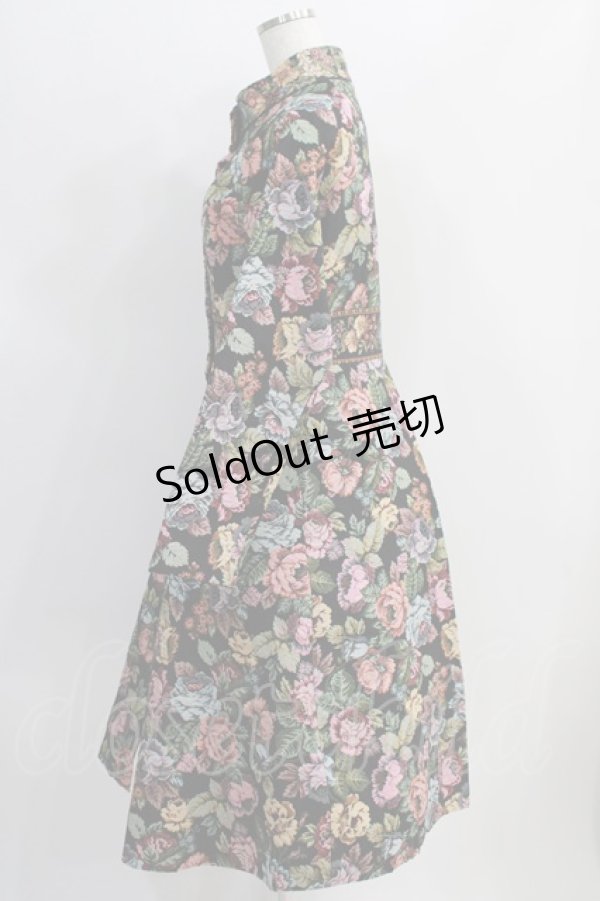 画像2: Juliette et Justine / La Sculpture de la Rose Coat 2 ブラック H-24-09-11-1052-CL-CO-NS-ZH (2)