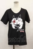 画像1: MINT NeKO / NoGoD団長Tシャツ  黒 H-24-09-11-020-HN-TO-KB-ZH (1)