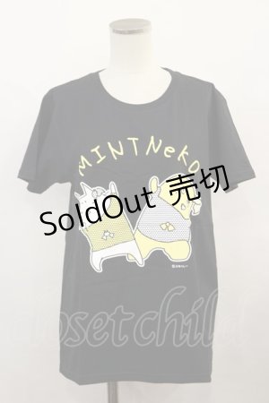 画像: MINT NeKO / ふなっしーコラボTシャツ  黒 H-24-09-11-033-HN-TO-KB-ZH