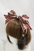 画像1: Angelic Pretty / Wonder Queenリボンカチューシャ  ワイン H-24-09-12-017-AP-AC-NS-ZH (1)