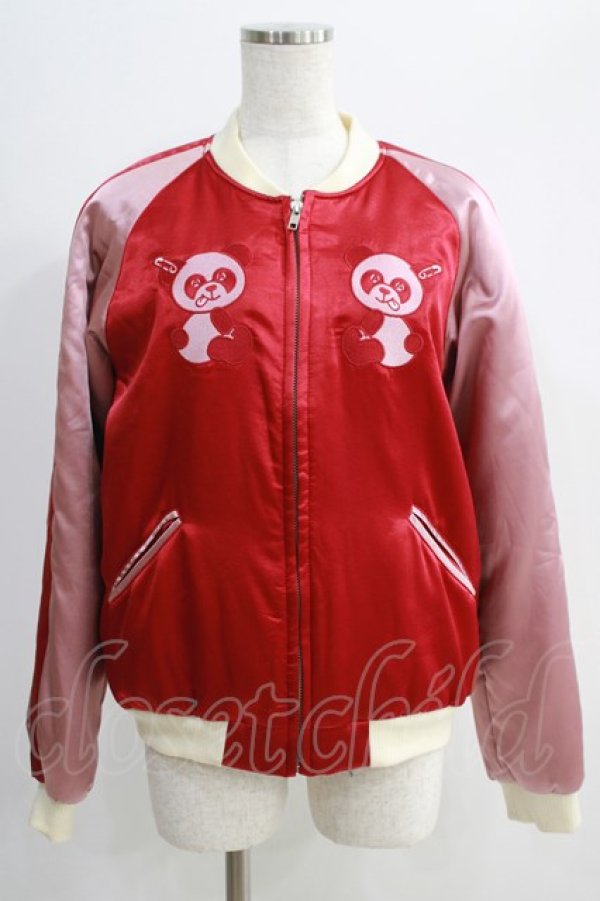 画像1: Candy Stripper / ANARCHY PEPE SOUVENIR JACKET  レッド H-24-09-13-069-PU-JA-KB-ZH (1)