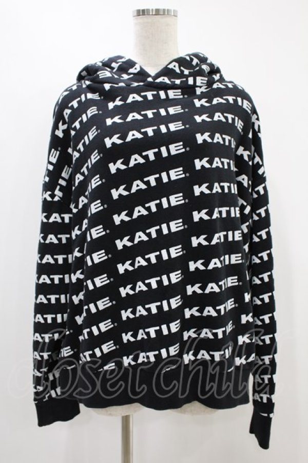 画像1: Katie / KATIE LOGO FAB BIG HOODIE  黒 H-24-09-19-1044-LO-TO-KB-ZH (1)