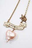 画像1: Q-pot. / Q-pid Sweetheart Necklace  ピンク H-24-09-20-035-QP-AC-KB-ZH (1)