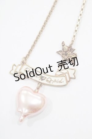 画像: Q-pot. / Q-pid Sweetheart Necklace  ピンク H-24-09-20-035-QP-AC-KB-ZH