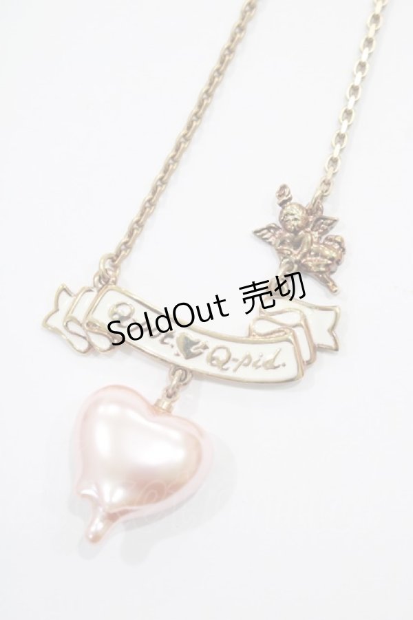 画像1: Q-pot. / Q-pid Sweetheart Necklace  ピンク H-24-09-20-035-QP-AC-KB-ZH (1)