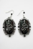 画像1: KILL STAR / KISSING EVE EARRINGS  ブラックシルバー H-24-09-20-008-SL-AC-KB-ZH (1)