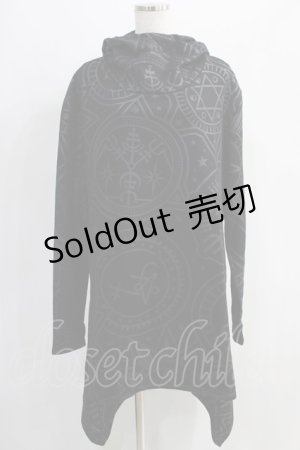 画像: KILL STAR / OCCULTUM HOODIE L 黒 H-24-09-20-076-SL-TO-KB-ZH