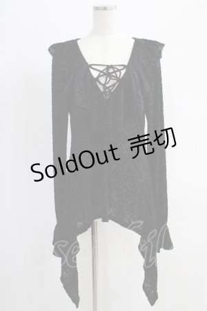 画像: KILL STAR / MIA POET BLOUSE L ブラック H-24-09-20-077-SL-BL-KB-ZH