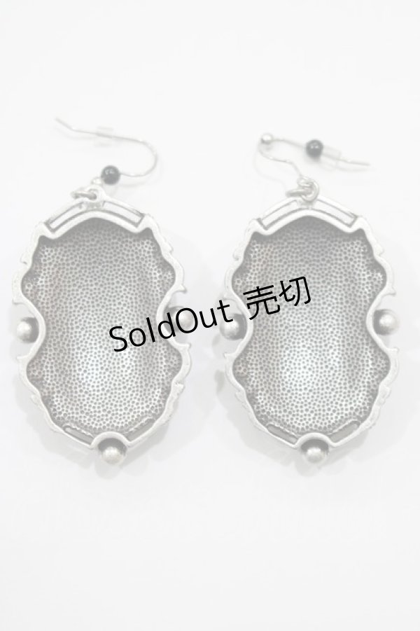 画像2: KILL STAR / KISSING EVE EARRINGS  ブラックシルバー H-24-09-20-008-SL-AC-KB-ZH (2)