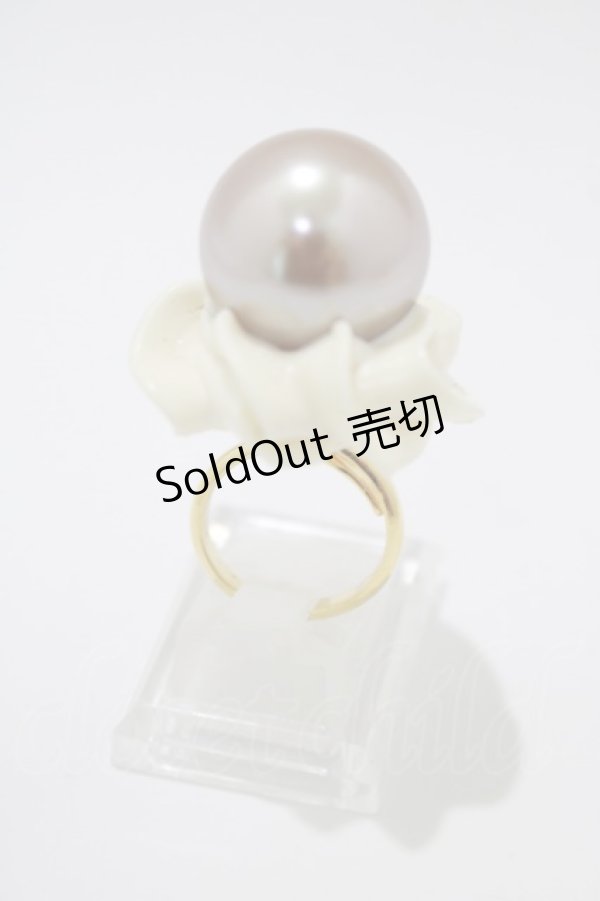 画像1: Q-pot. / Fresh Brown Pearl Jewel Whip Ring   H-24-09-20-028-QP-AC-KB-ZH (1)