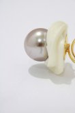 画像2: Q-pot. / Fresh Brown Pearl Jewel Whip Ring   H-24-09-20-028-QP-AC-KB-ZH (2)