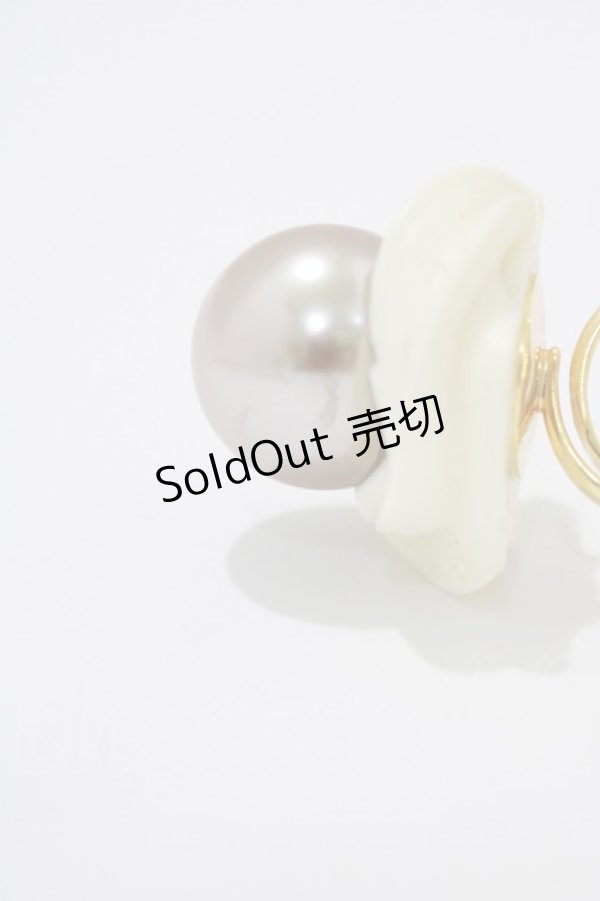 画像2: Q-pot. / Fresh Brown Pearl Jewel Whip Ring   H-24-09-20-028-QP-AC-KB-ZH (2)