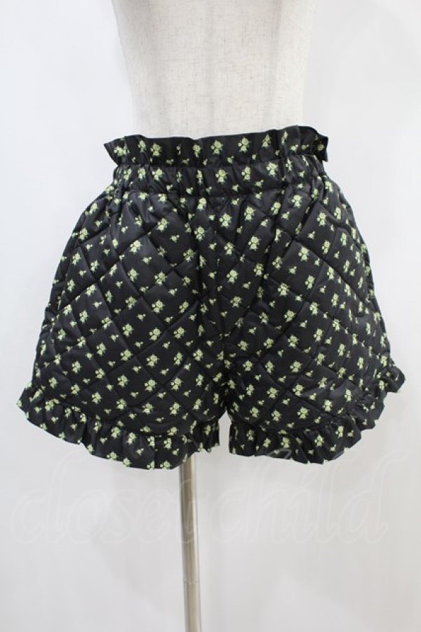 画像1: Candy Stripper / TINY ROSE QUILTING SHORTS 2 ブラック H-24-09-23-1048-PU-PA-KB-ZH (1)