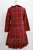 画像3: Jane Marple / tartan check lycee onepiece  赤 H-24-09-23-013-JM-OP-KB-ZH (3)