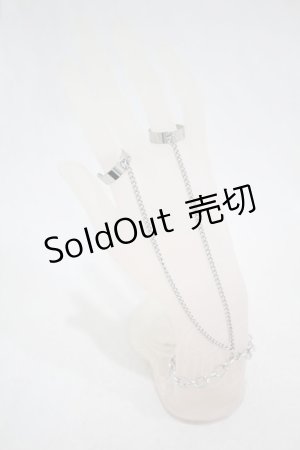 画像: NieR Clothing / FINGER BRACELET  シルバー H-24-09-24-1033-PU-AC-KB-ZH