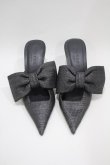 画像1: FICTION TOKYO / Straw Ribbon Pumps 2（23.5cm-24.5cm） ブラック H-24-09-25-059-0-SH-NS-ZH (1)