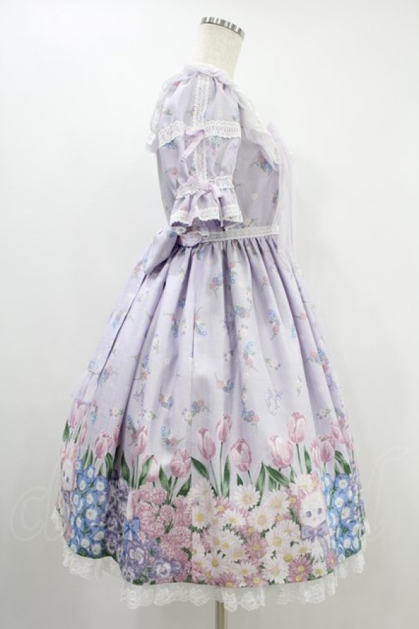 画像3: Angelic Pretty / Flower Kittenワンピース Free ラベンダー H-24-09-28-003-AP-OP-NS-ZH (3)