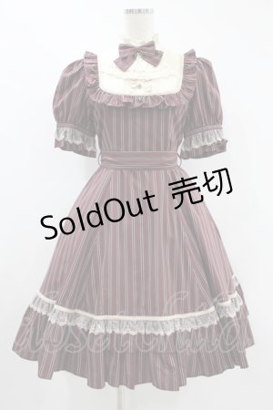 画像: Victorian maiden / 2023 Summer クラシカルドールドレス Free レジメン/ボルドー H-24-09-28-004-CL-OP-NS-ZH