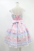 画像2: Angelic Pretty / Fancy Borderジャンパースカート Free ピンク H-24-09-28-006-AP-OP-NS-ZH (2)