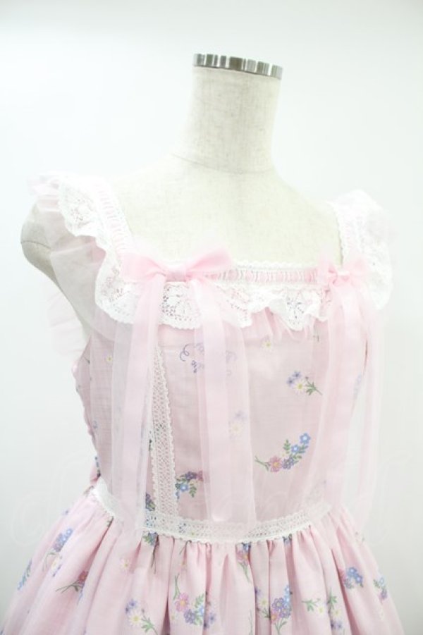 画像4: Angelic Pretty / Flower Kittenジャンパースカート Free ピンク H-24-09-28-008-AP-OP-NS-ZH (4)